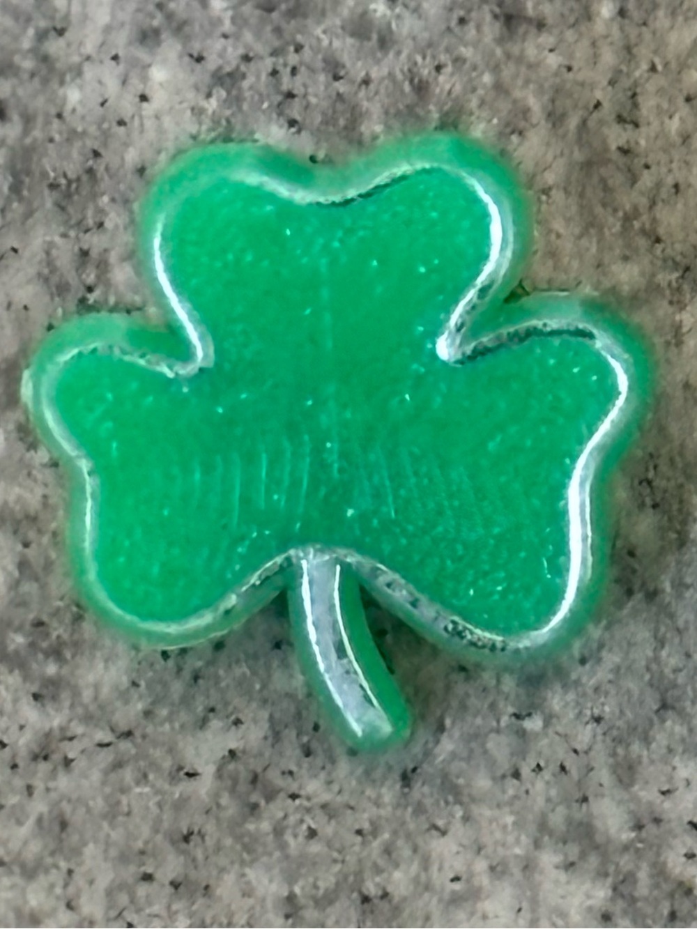 Vintage 1980βs HALLMARK CARDS INC. Green Shamrock Brooch Pin
